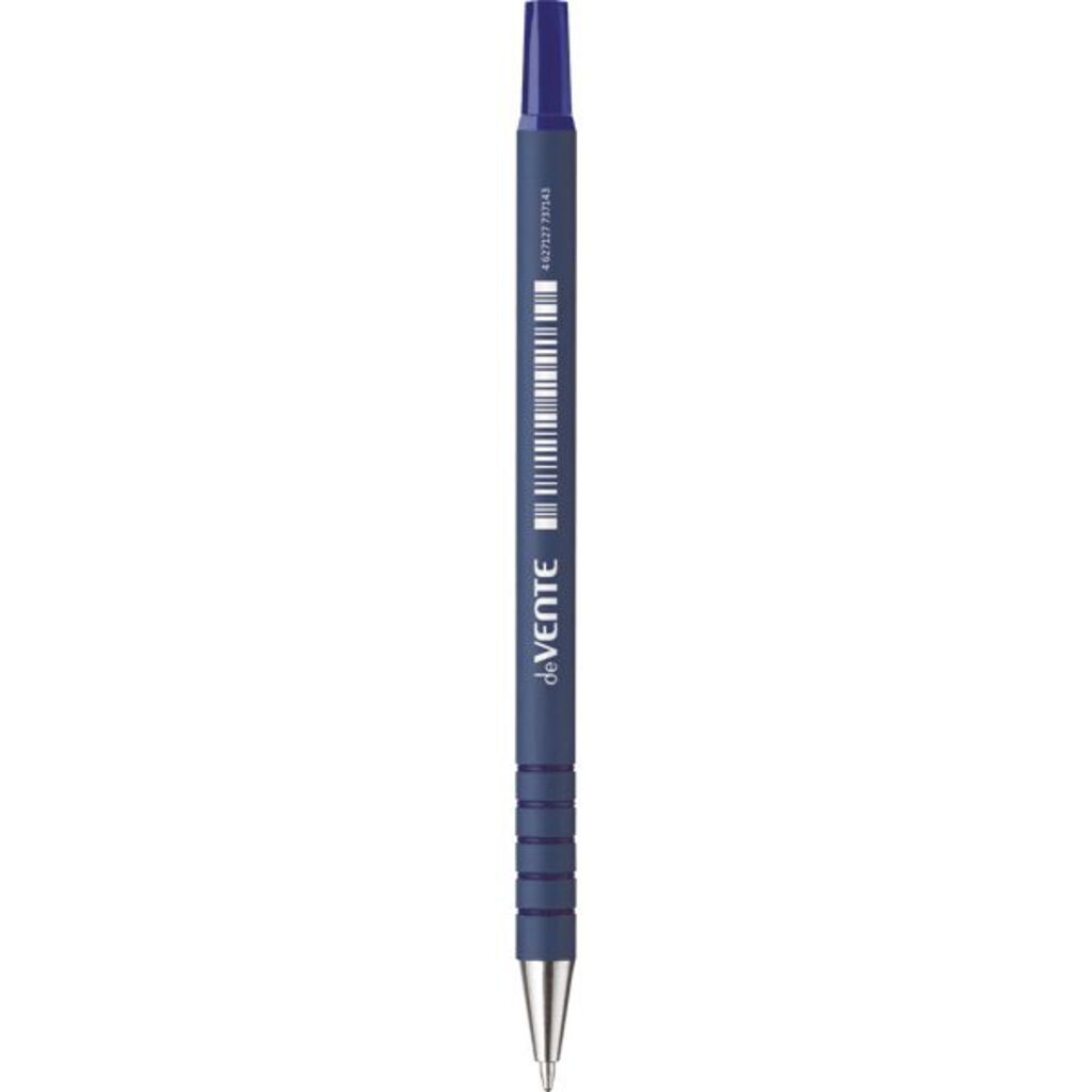 Ручка шар. deVENTE 0,7мм, синий корп., soft-touch, синяя*