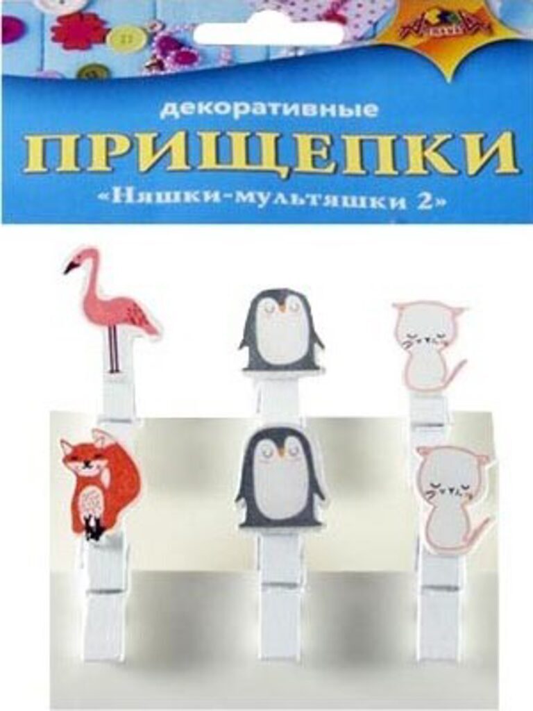 Декор Набор прищепок Няшки-мультяшки 2