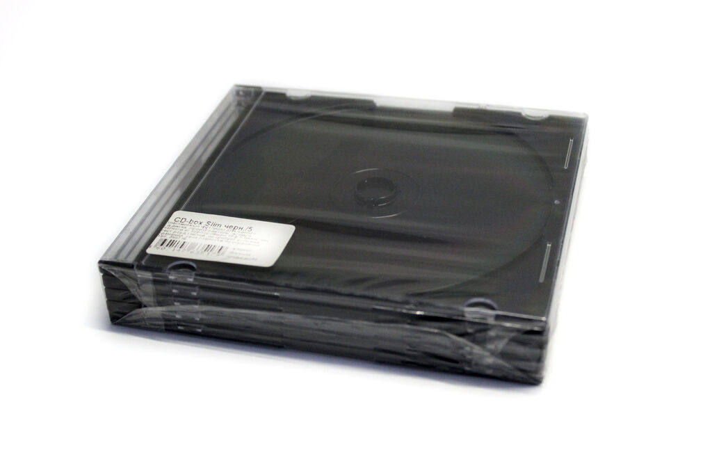Коробка для DVD дисков, стандартная (DVD Box), черная