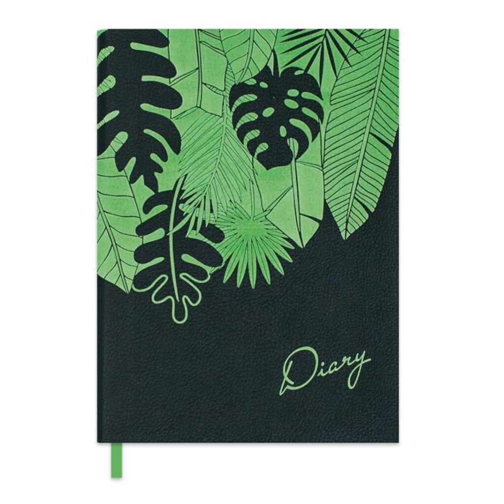 Ежедневник недат  А6+  "Наппа черный" 320 стр., интегр.переплет