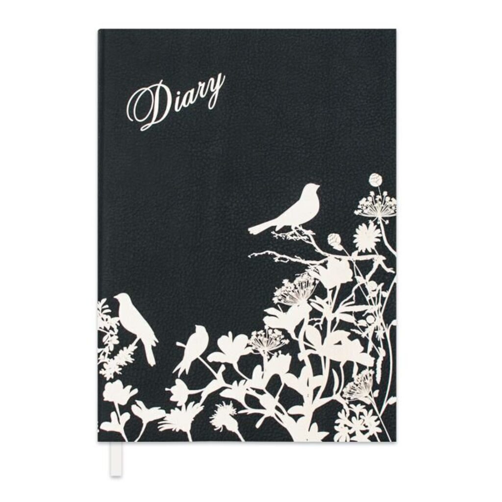 Ежедневник недат  А6+  "Наппа черный" интегр.пер, 320 стр