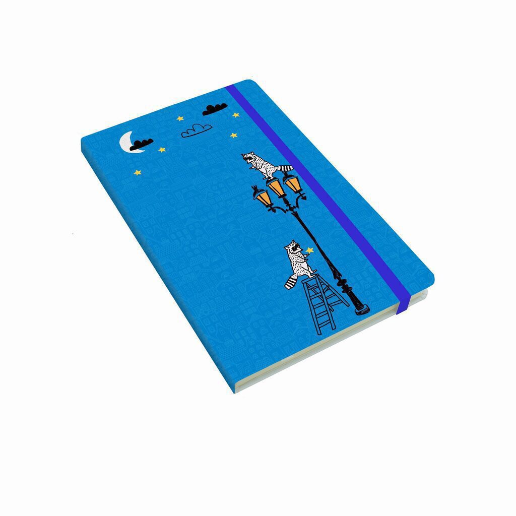 Блокнот А5 интегр.обл.  96л "Funny Stories. Дизайн 4" иск.кожа, ляссе