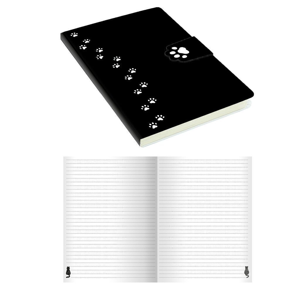 Записная книжка А5  96л. "MUR-MUR. Черный" иск.кожа soft touch, маг.клапан,тисн.фольгой