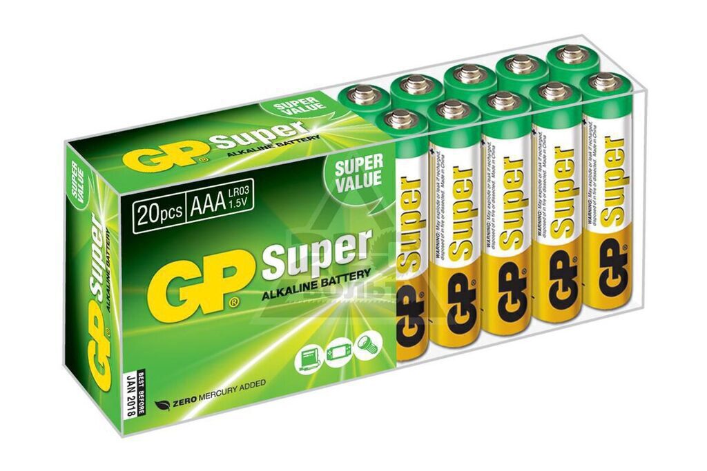 Батарейка LR-03 (ААА) GP Super Alkaline, цена за 1 шт