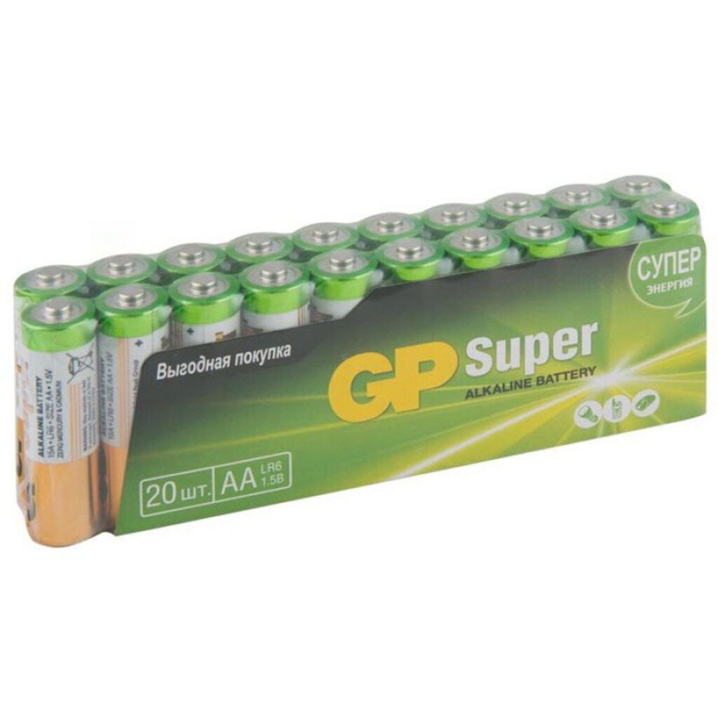 Батарейка LR-06 (АА) GP Super Alkaline, в спайке, цена за 1 шт