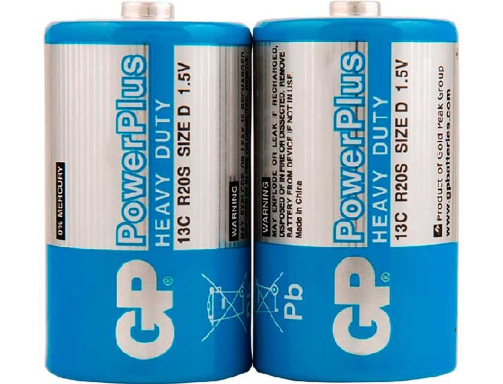 Батарейка 13G D (R20) GP PowerPlus, солевая, цена за 1 шт