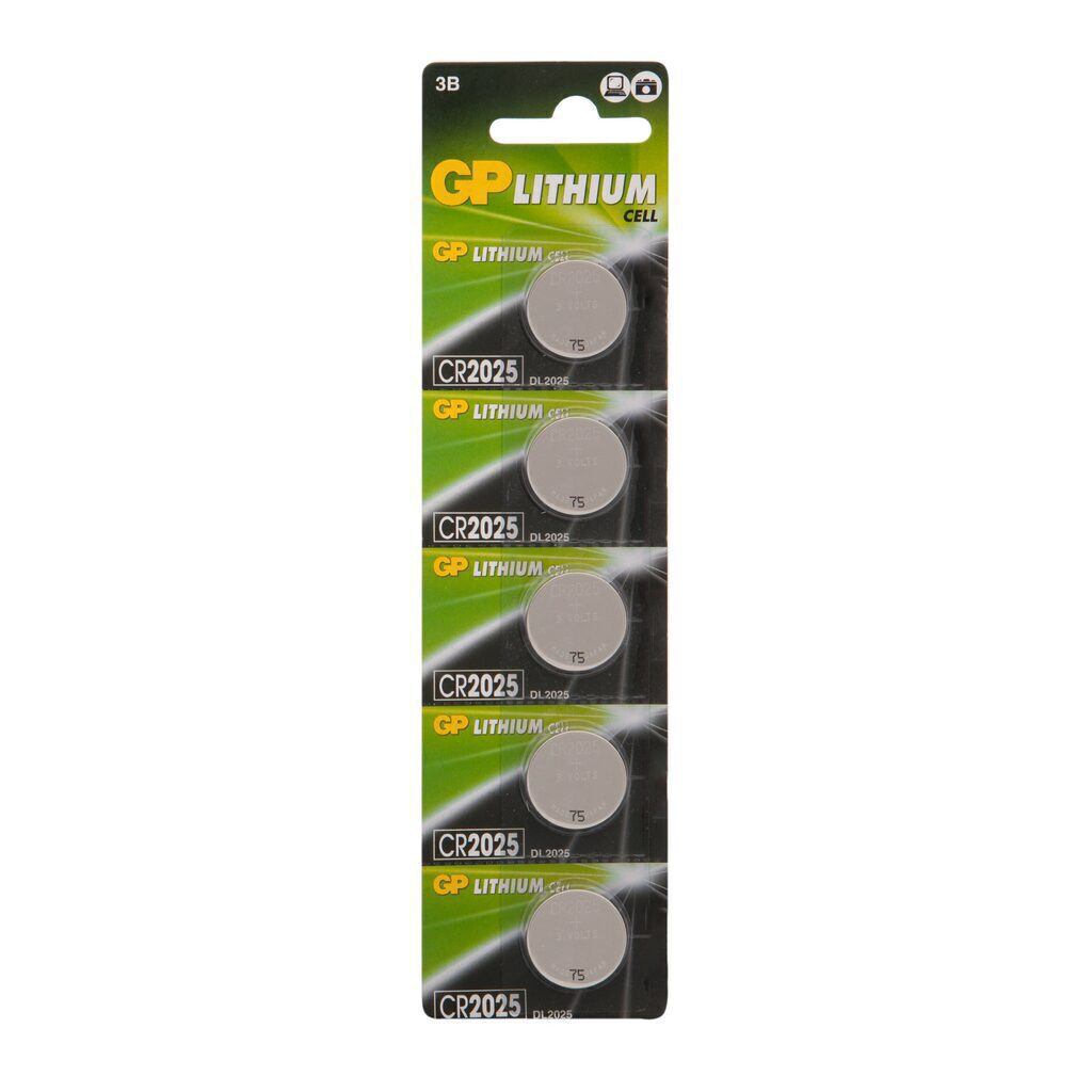 Батарейка-таблетка CR2025 GP Lithium, блистер, цена за 1 шт