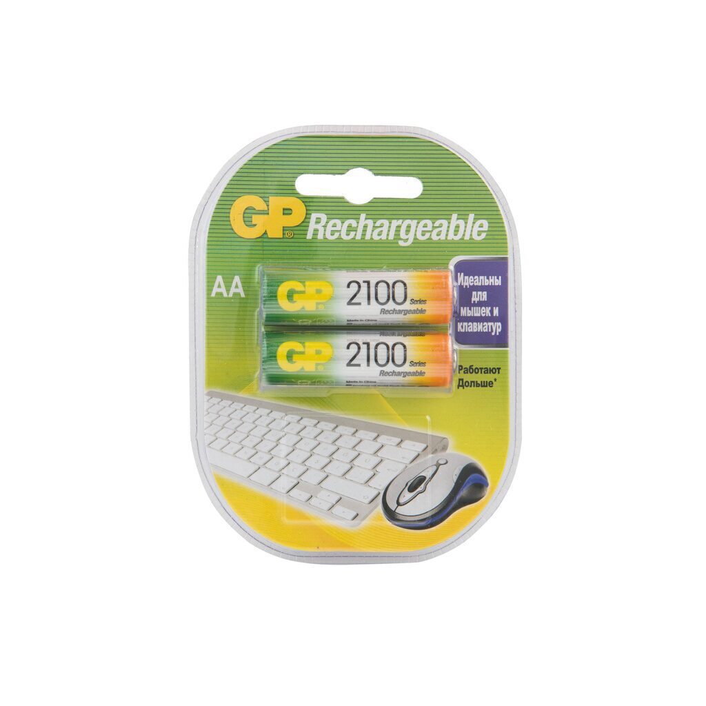 Аккумулятор GP R-06 (АА) GP Rechargeable 2100mAh, блистер, цена за 1 шт
