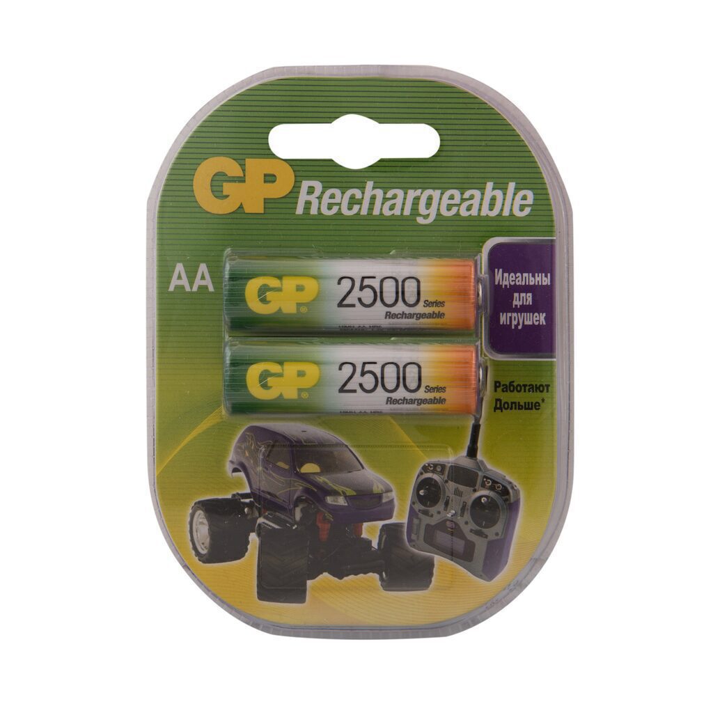 Аккумулятор GP R-06 (АА) GP Rechargeable 2500mAh, блистер, цена за 1 шт