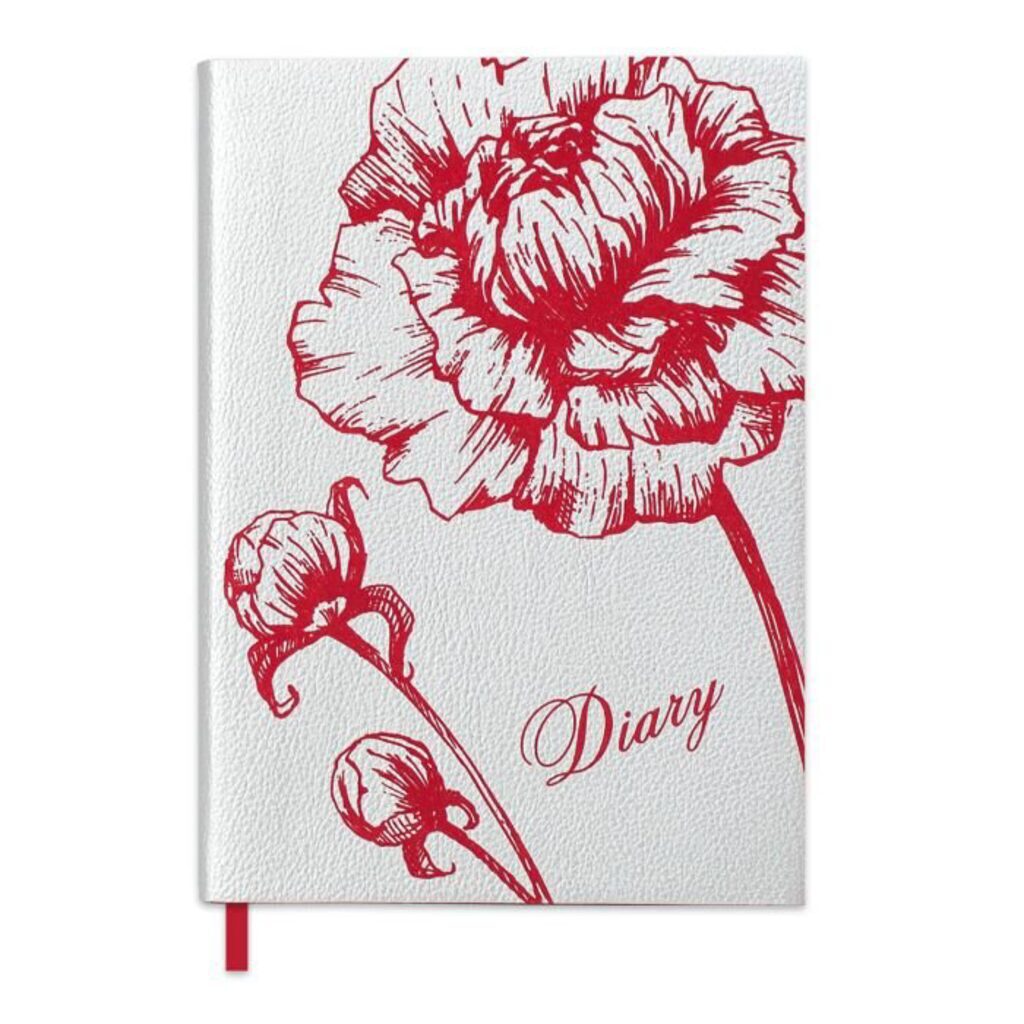 Ежедневник недат  А6+  "Наппа серебряный" интегр.пер, 320 стр