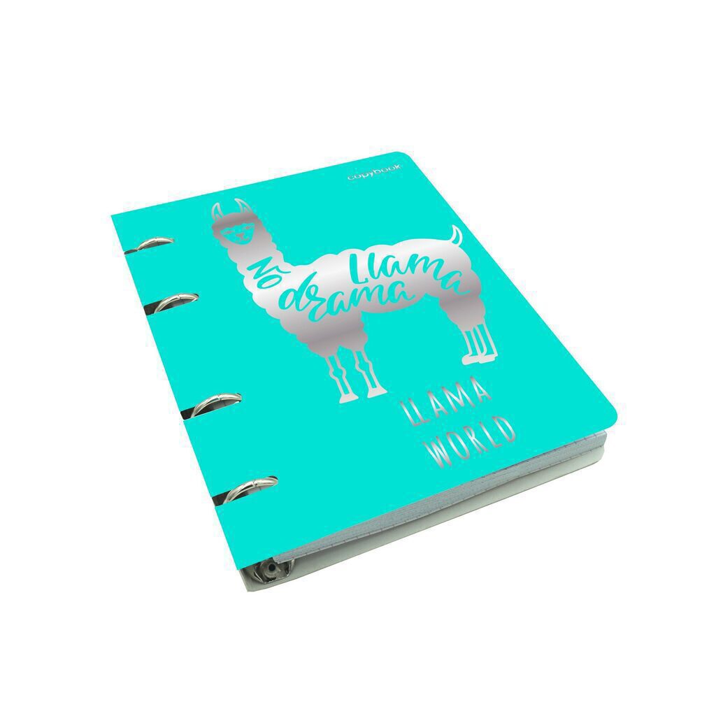 Тетрадь А5 на кольцах 100л кл. ColourMania. Дизайн 4, soft-touch, фольгирование