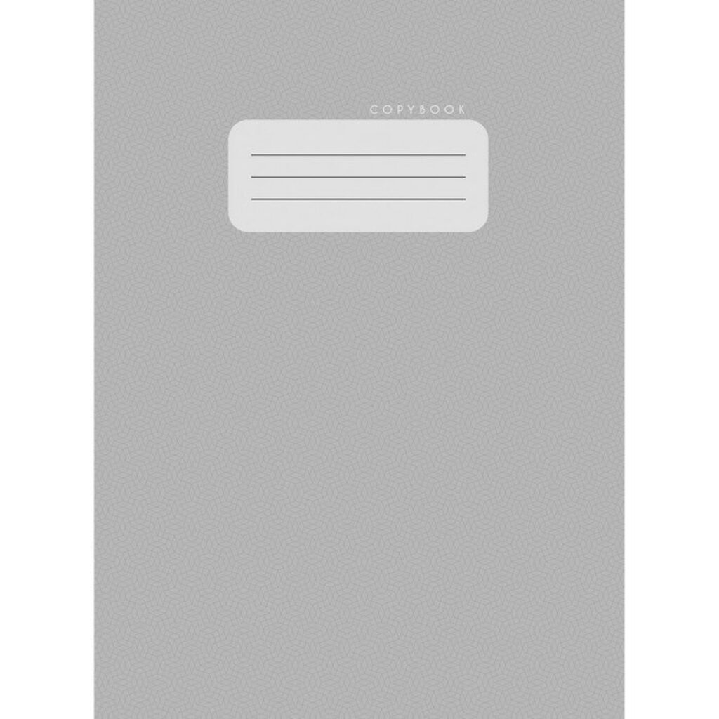 Тетрадь А4  48л кл. скрепка "Серый" мат.лам