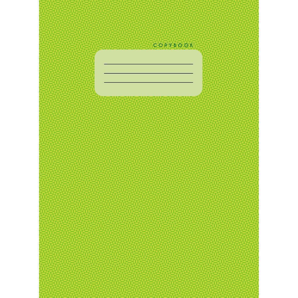 Тетрадь А4  48л кл. скрепка "Салатовый" мат.лам