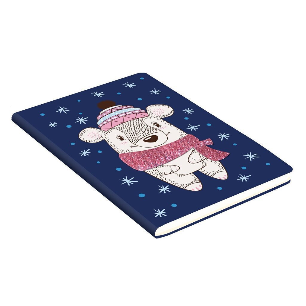 Записная книжка В6  80л. "GET GLITTER! Дизайн 3" иск.кожа, глиттер, ляссе