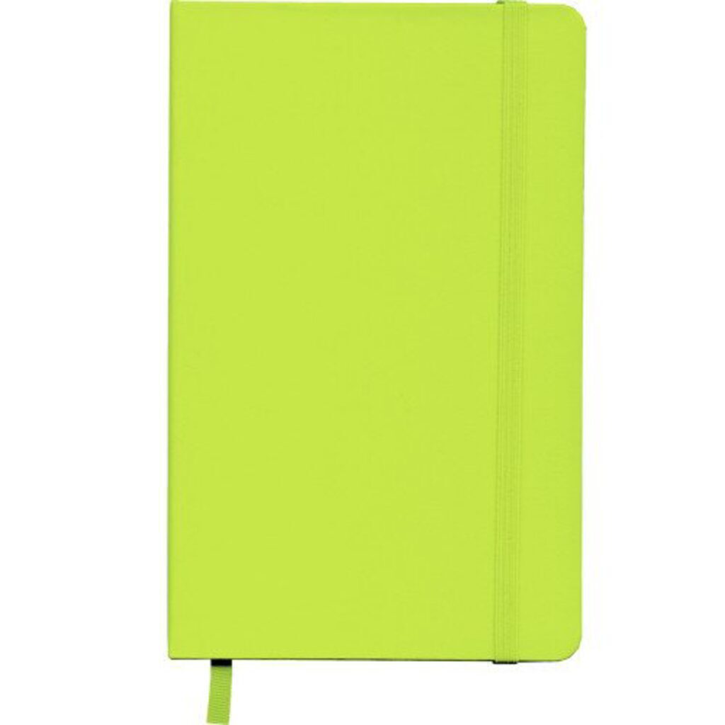 Записная книжка А5  96л. "Joy Book. Салатовый" иск.кожа, линия, ляссе, 135*213мм