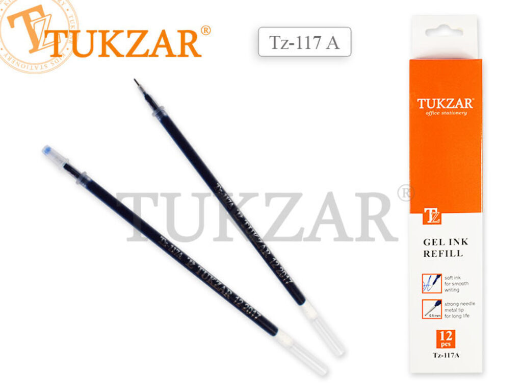 Ручка гелевая TUKZAR синяя, покрытие Soft.игольч. стержень
