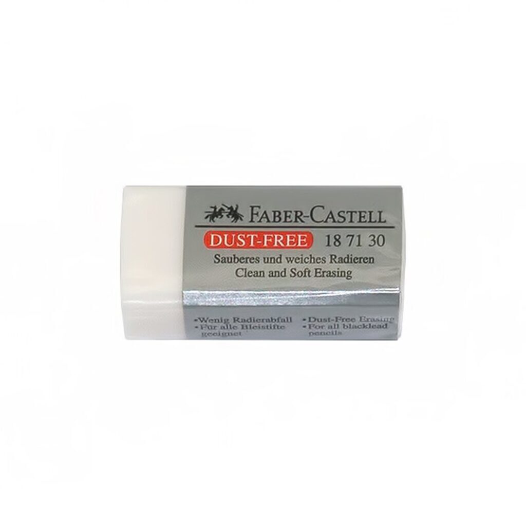 Ластик FABER-CASTELL "Dust free" 41*18,5*11,5мм  пастельные цвета, в карт.блистере