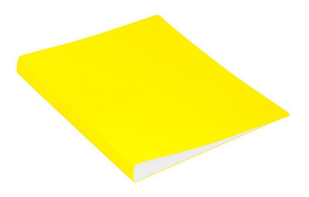 Папка файл А4  20лист 0,70мм Double Neon желтая