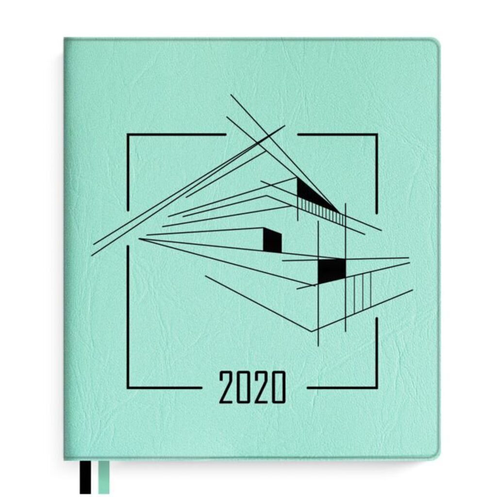 Еженедельник дат. 2020г (105*126)  "Мятный" 176стр., мягк.пер., шелкография, вставной блок, ляссе