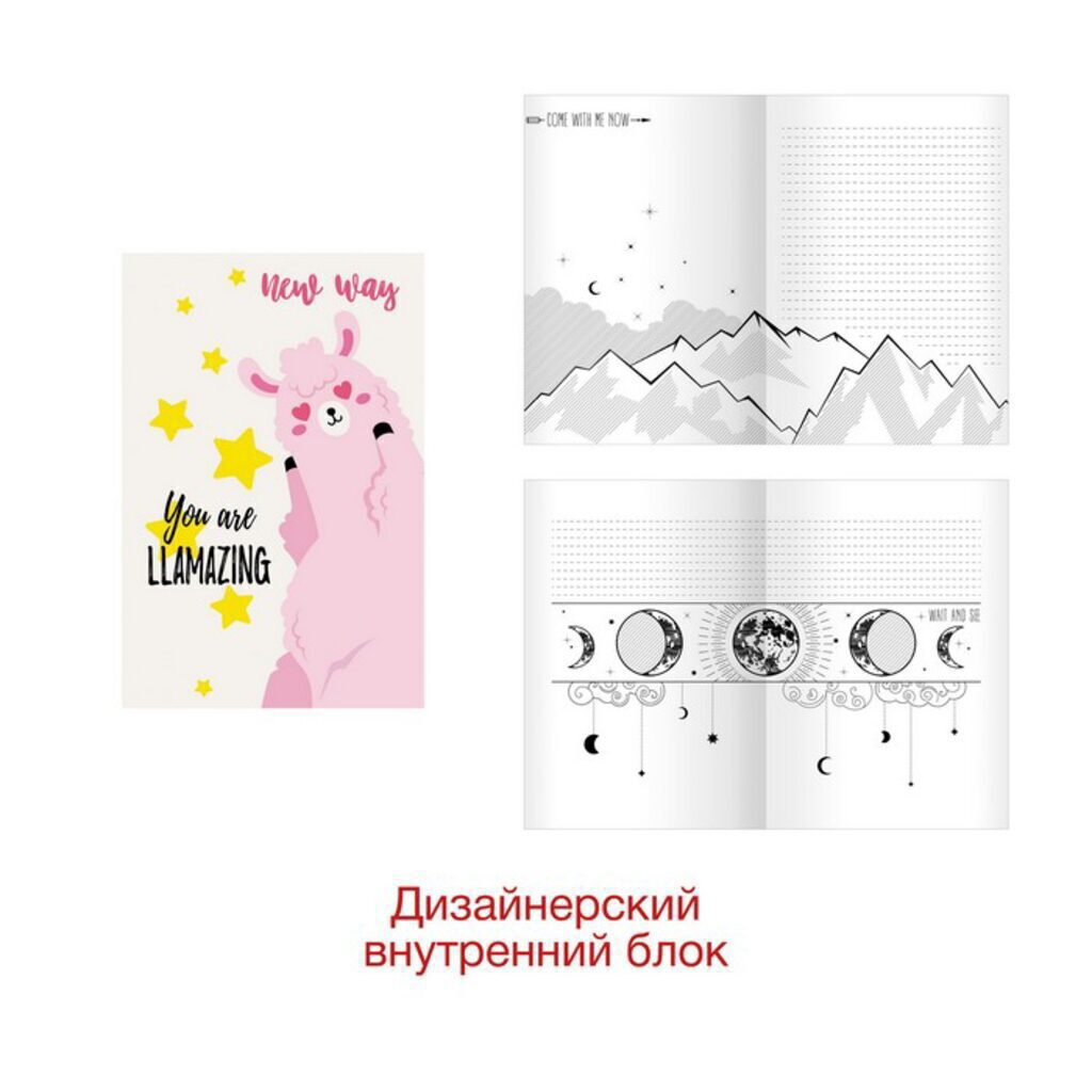 Записная книжка А5   80л. "New way. Дизайн 4" 7БЦ, мат.лам., 145*210мм