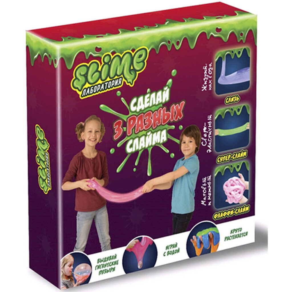 Набор для опытов  ТМ "Slime" "Лаборатория 3 в 1" 300гр