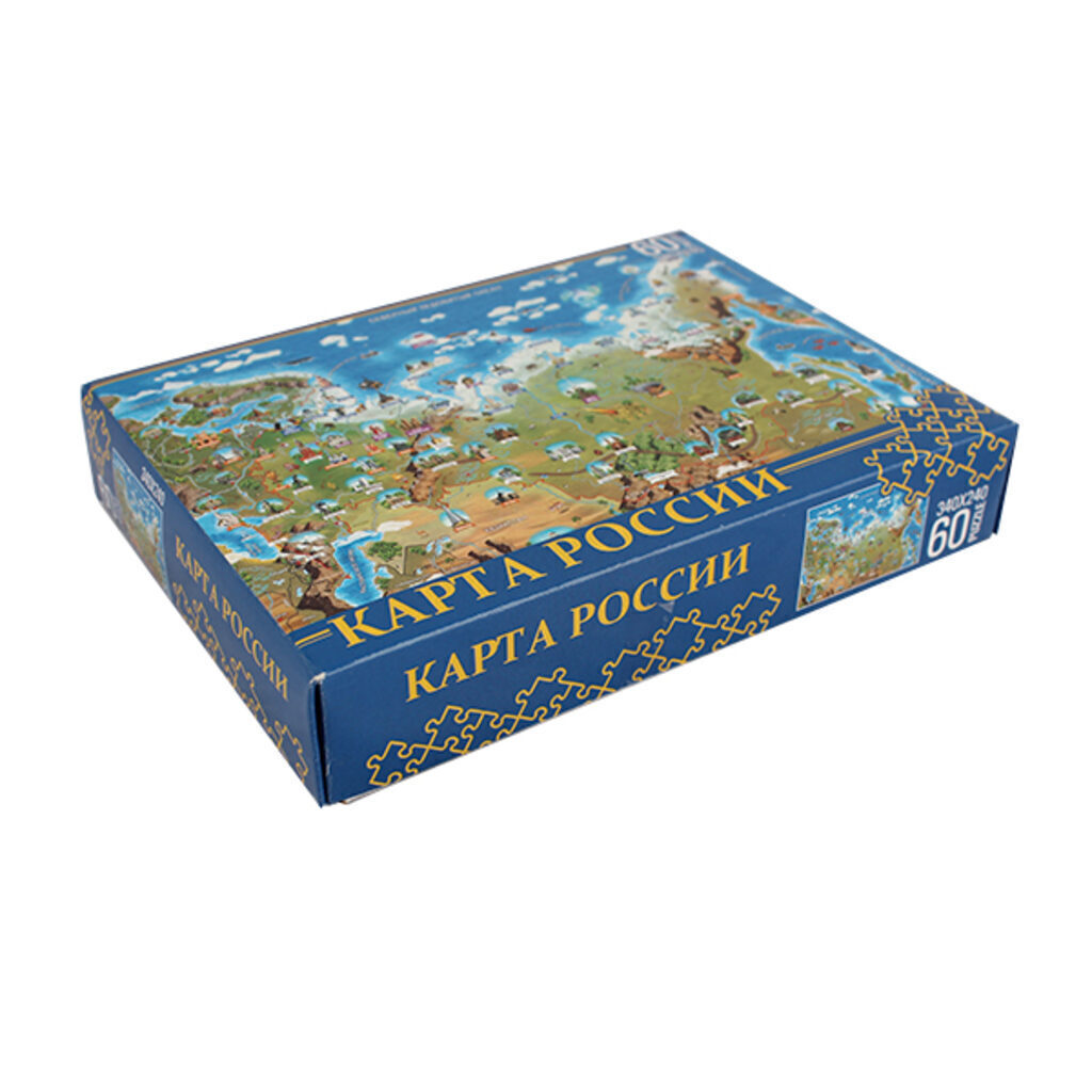 Пазлы   60 элементов  340*240мм.  "Карта России"