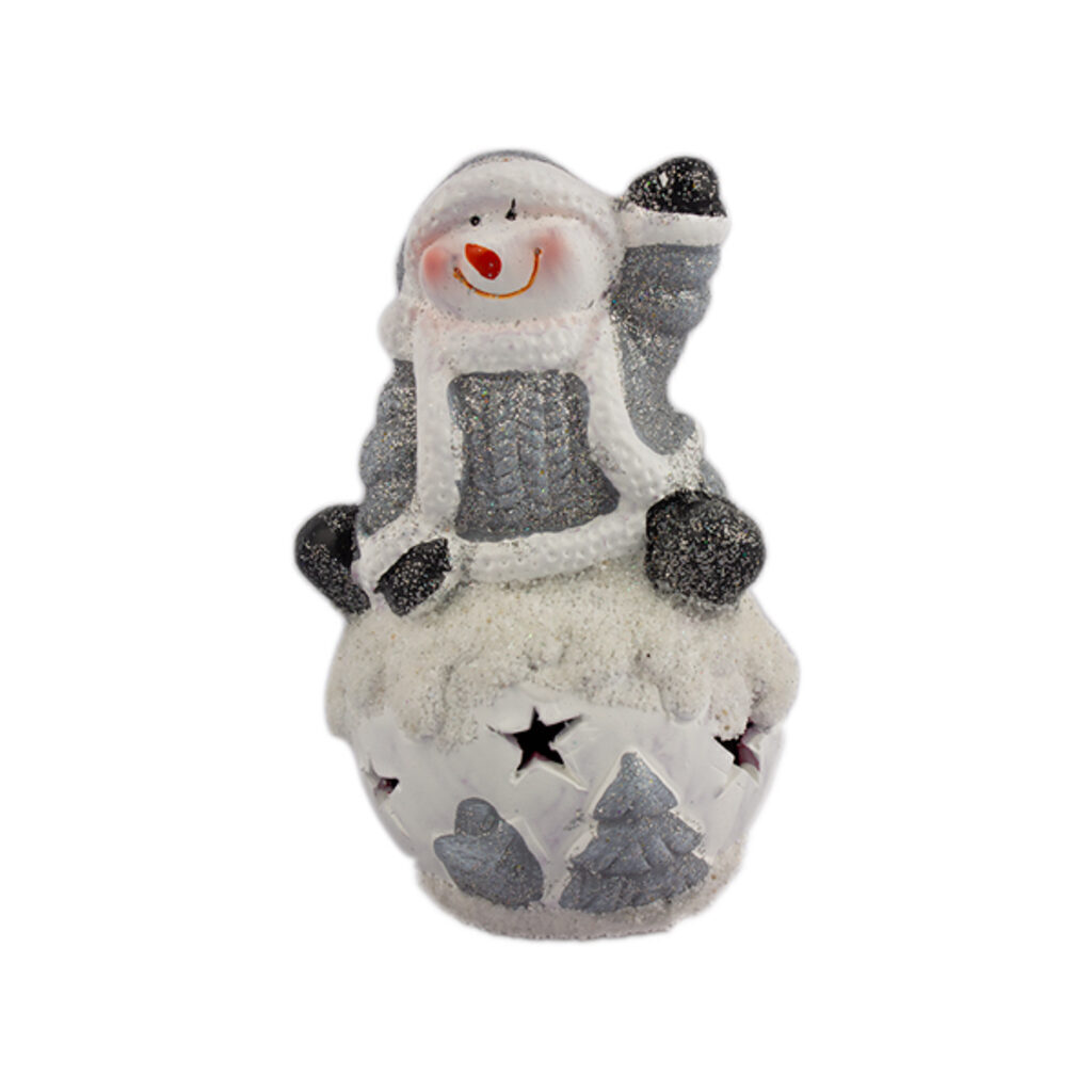 Сувенир "Снеговик" с led-подсветкой 8*7*12см