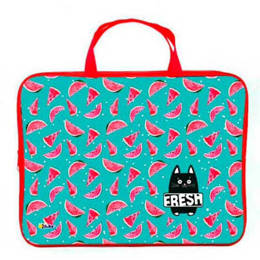 Папка А3 для менеджера широкая, ручка тканевая,  Арбузы фреш