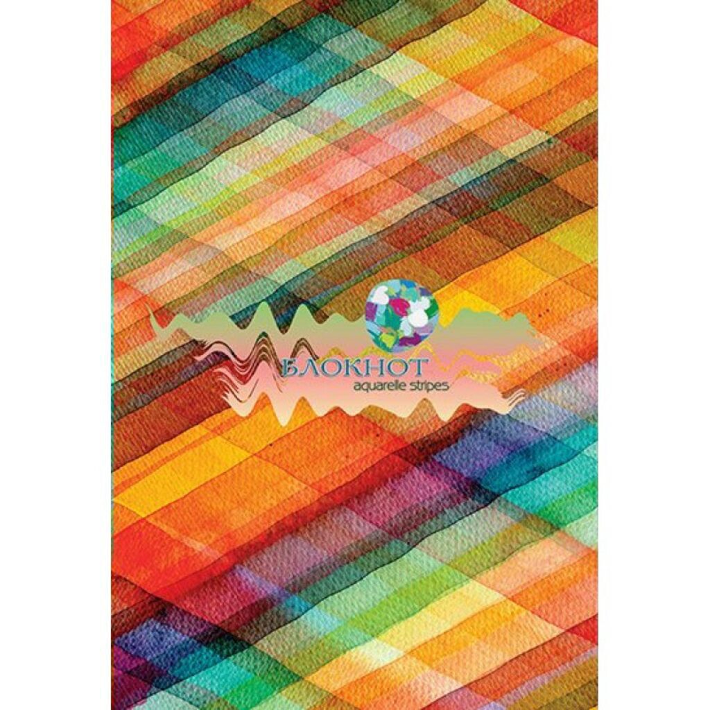 Блокнот А5  40л  "Цветная клетка" гребень, НЕЛИН.