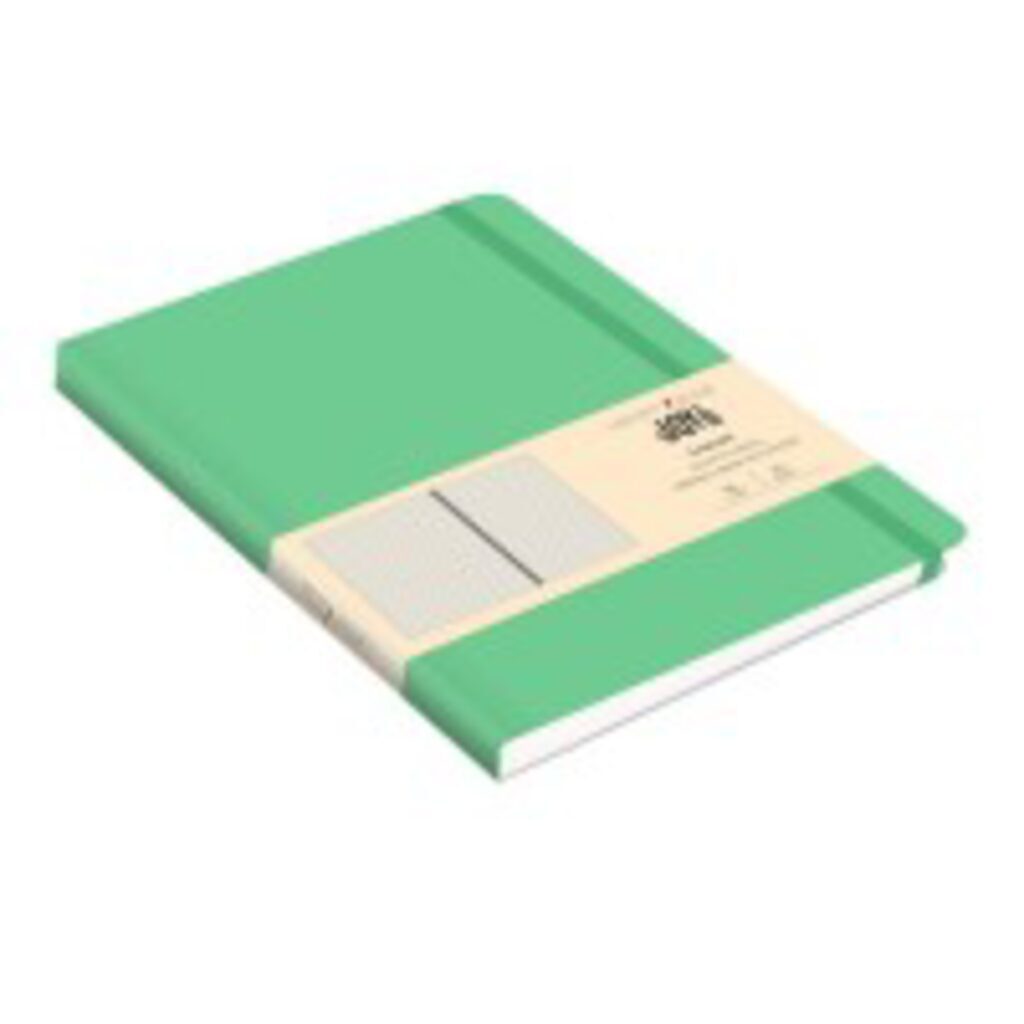 Записная книжка А5  96л. "Joy Book. Аквамариновый" иск.кожа, клетка, ляссе, 135*213мм