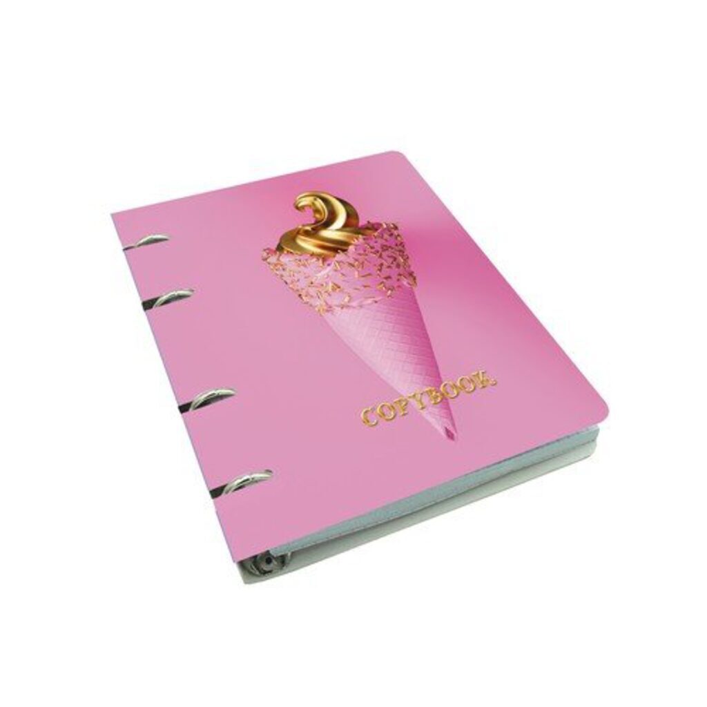 Тетрадь А5 на кольцах 100л кл. My dreams. Дизайн 1, soft-touch, фольга