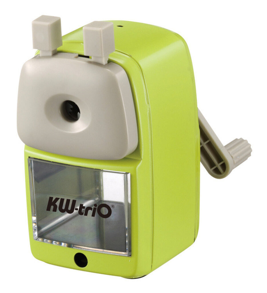 Точилка механическая, металл.корпус, ассорти