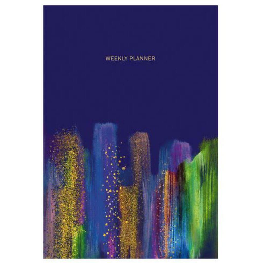 Еженедельник недат. А5  7БЦ "Starfall" 64л., мат.лам, тисн.фольгой