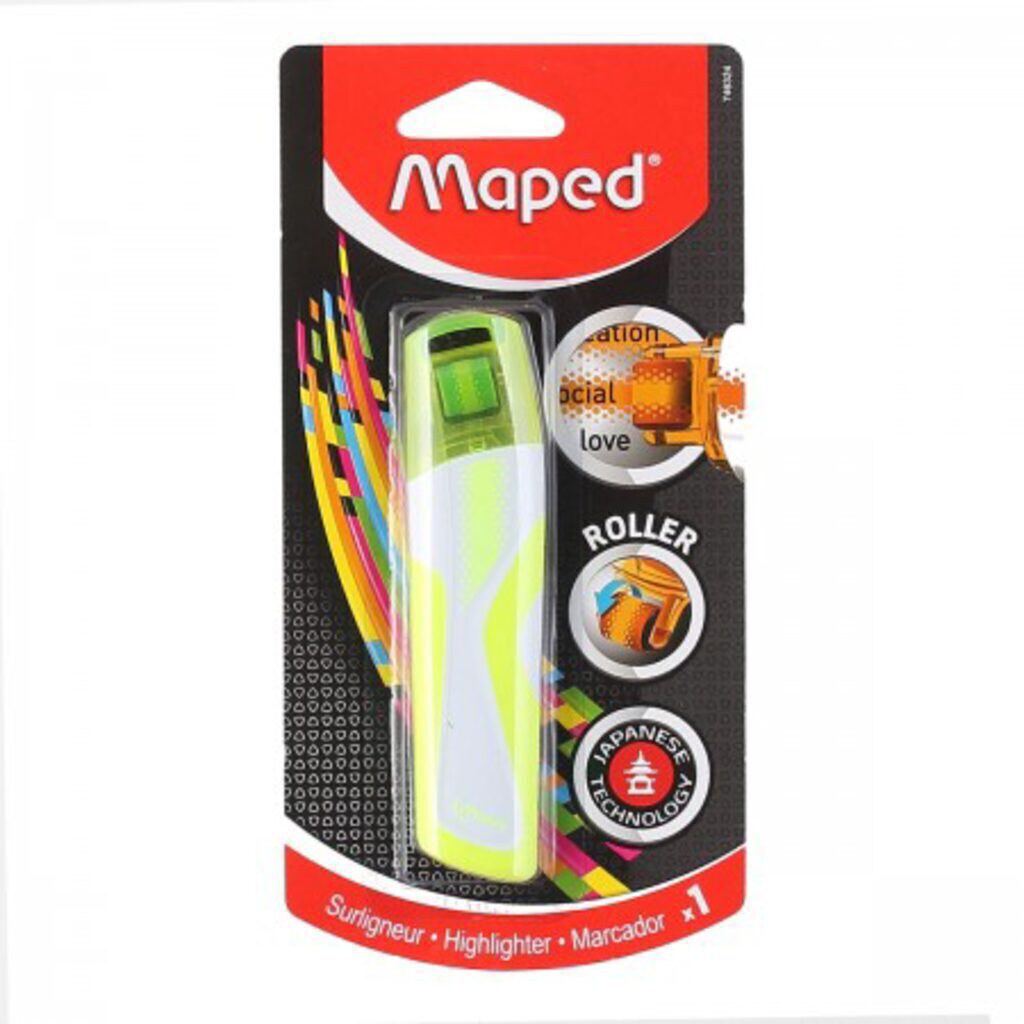 Текстовыделитель MAPED 5мм FLUO PEP'S РОЛЛЕР желтый