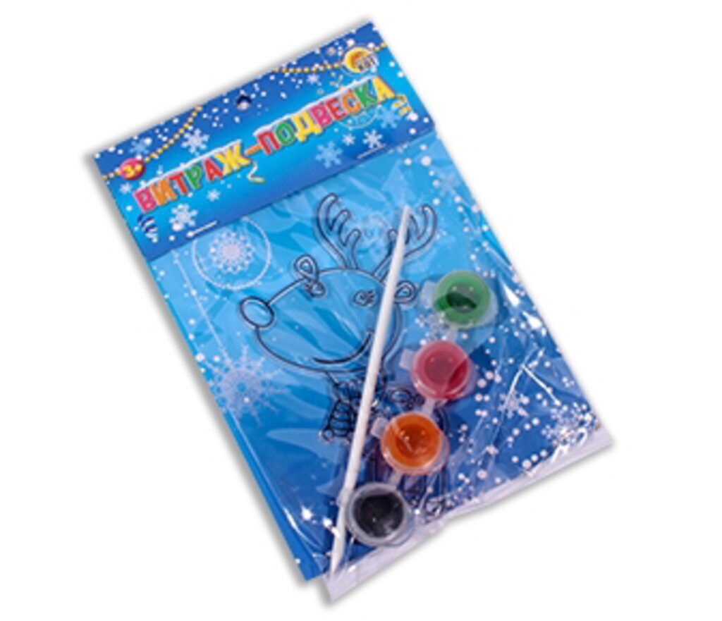 Витраж "Новогодний олененок"