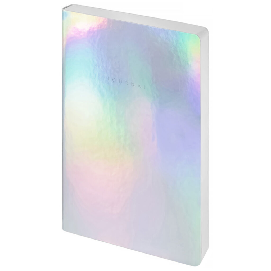 Ежедневник недат. A5 (148*210) "Galaxy. Pearl mirror" 136л, кожзам, мягк. обложка, 80г/м2, ляссе