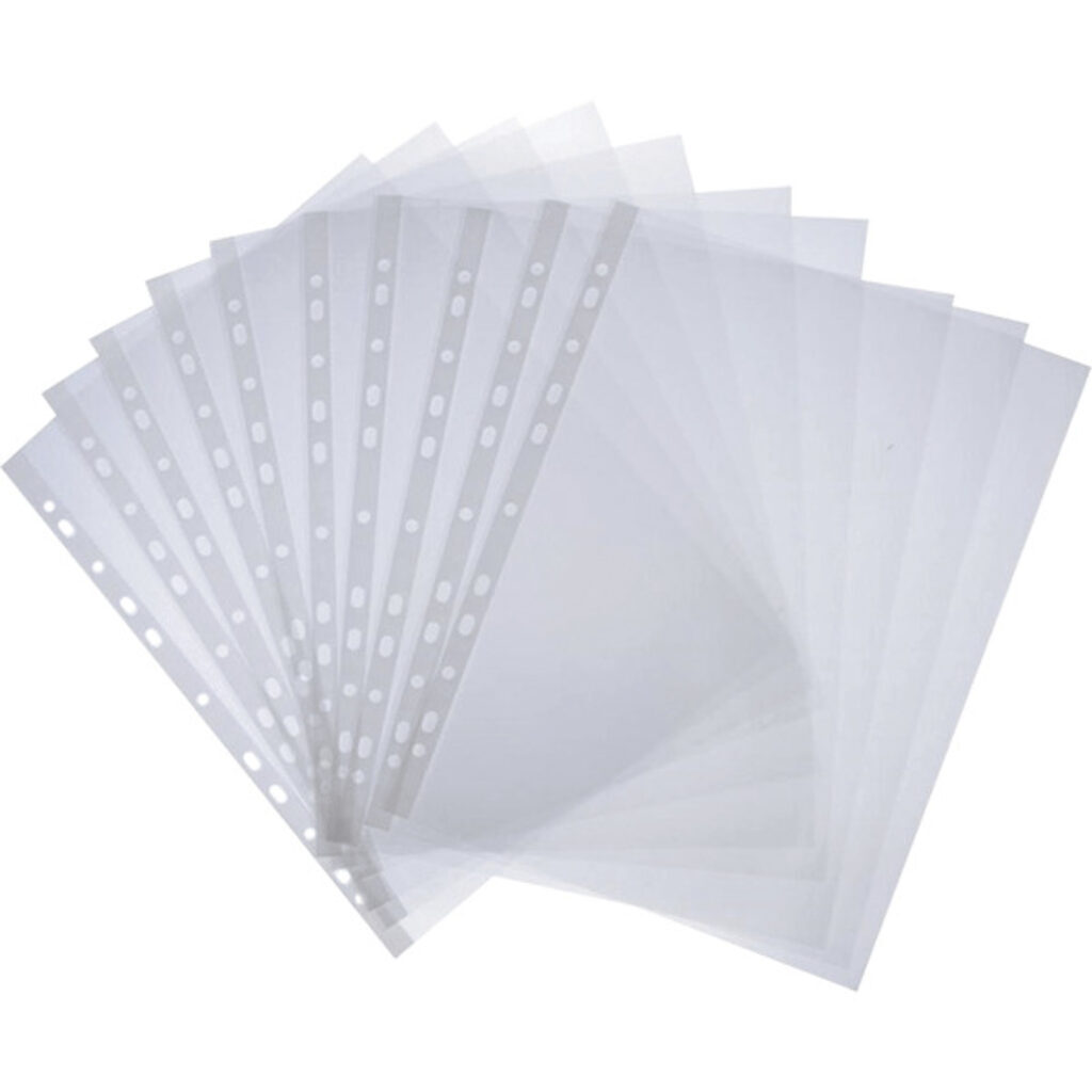 Файл с перфорацией А4 / 0,02мм / 100 шт/уп., фактура песок