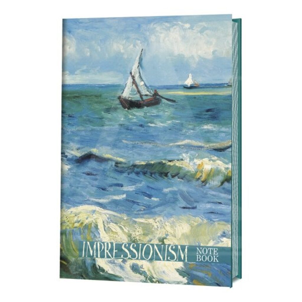 Записная книжка А5  72л  "Импрессионизм Notebook" (Ван Гог. Морской пейзаж) блок с рисунками