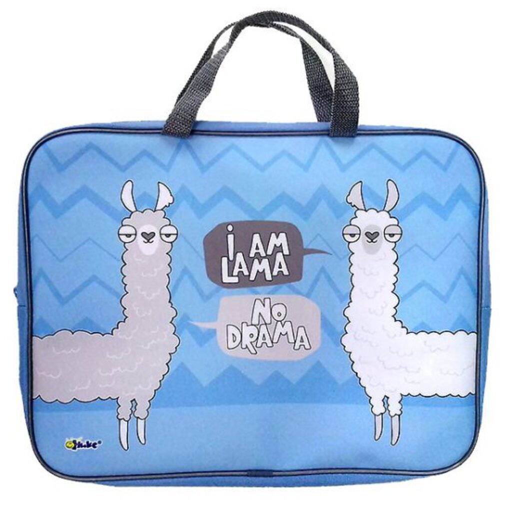 Папка А3 для менеджера широкая, ручка тканевая,  Две ламы