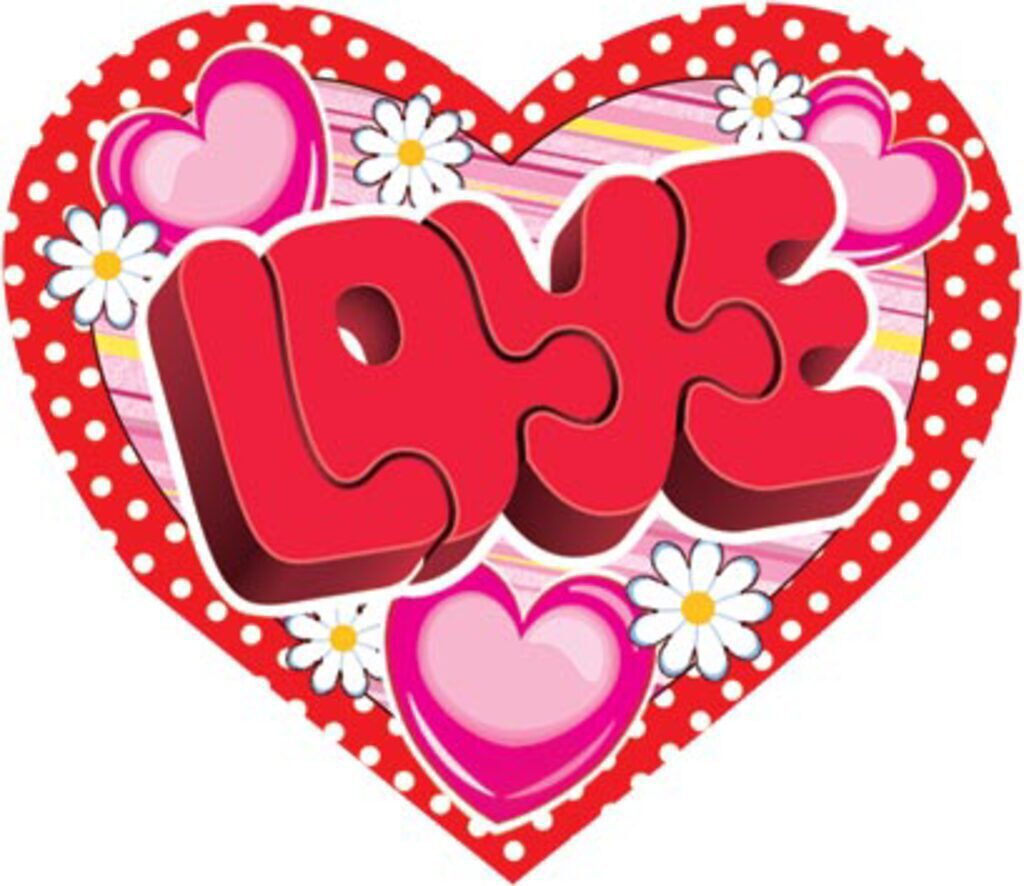 Валентинка  62*118мм LOVE