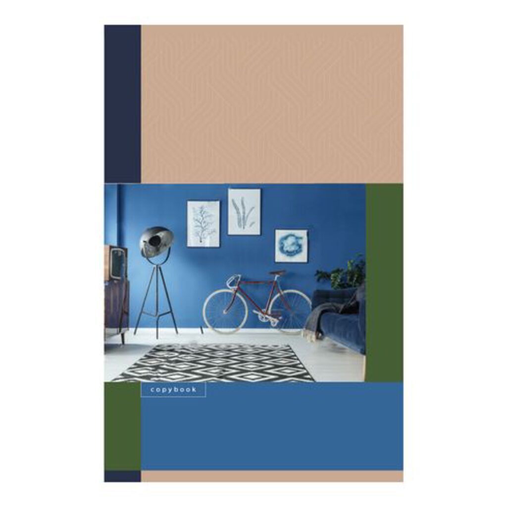 Тетрадь А4  80л кл. гребень BG "Office style"