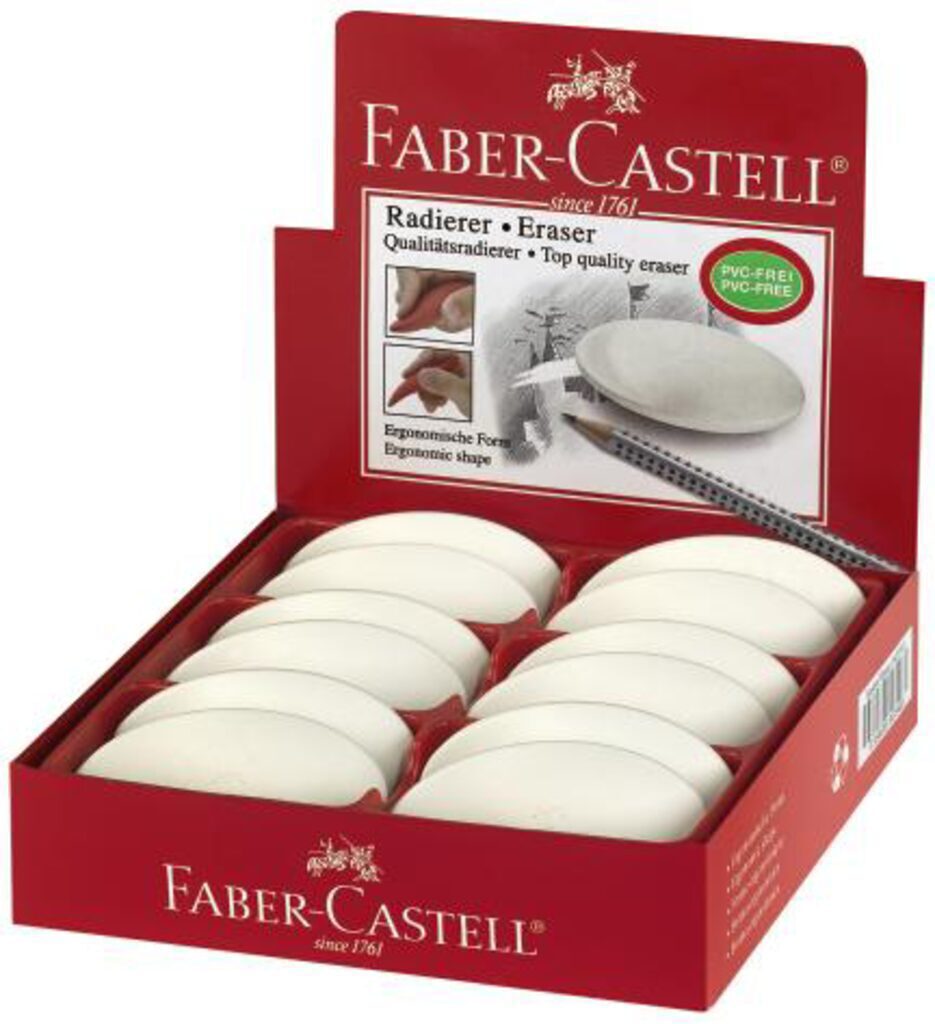 Ластик FABER-CASTELL "Kosmo" овальный, 73*45*12мм