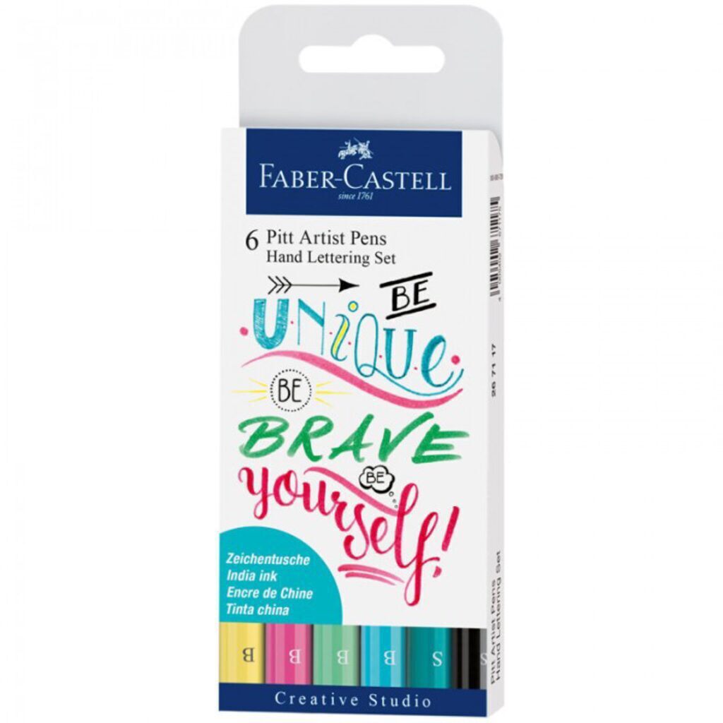 Набор капиллярных ручек "Pitt Artist Pen Lettering" 0.3 мм 6шт.
