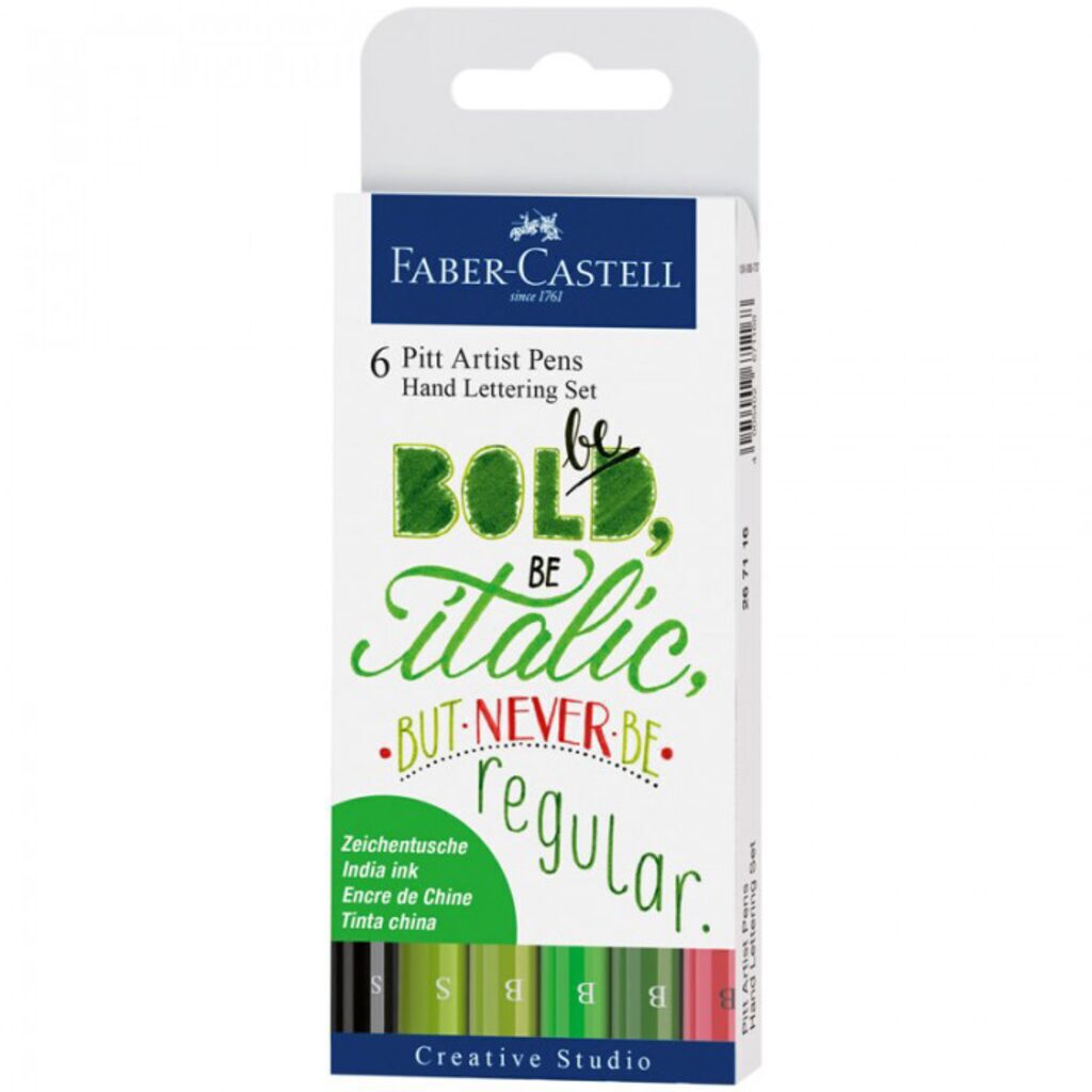 Набор капиллярных ручек "Pitt Artist Pen Lettering" 0.3 мм 6шт.