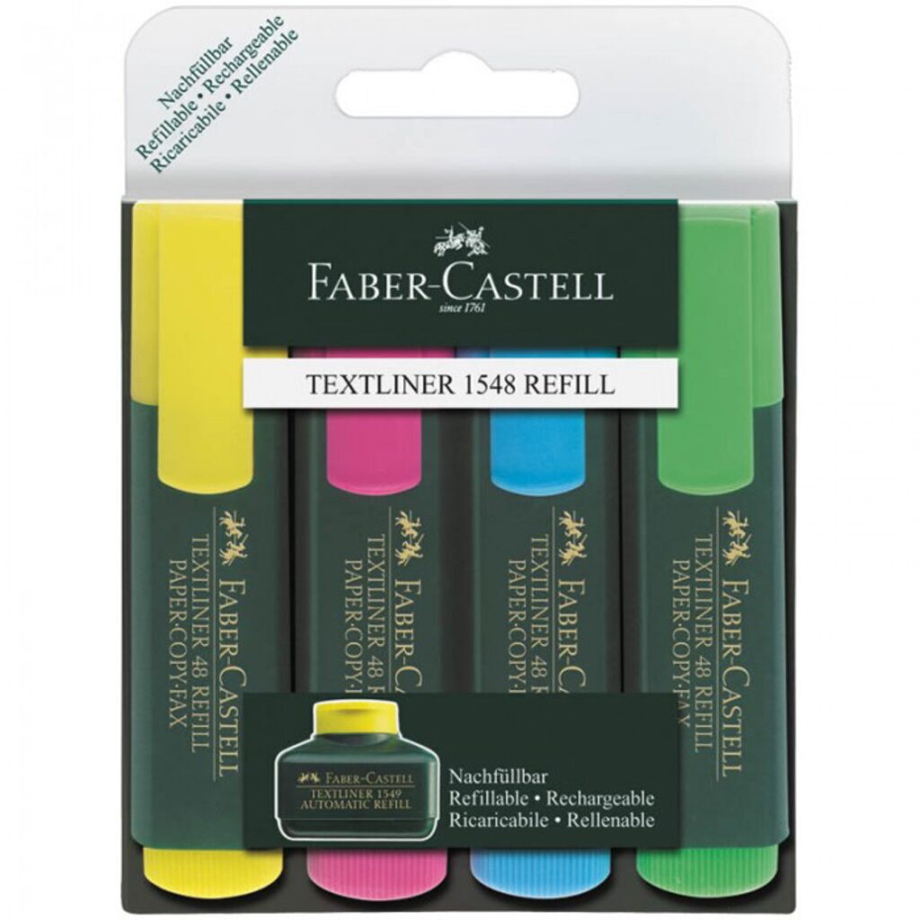 Набор текстовыделителей Faber-Castell  1548 4 цв.