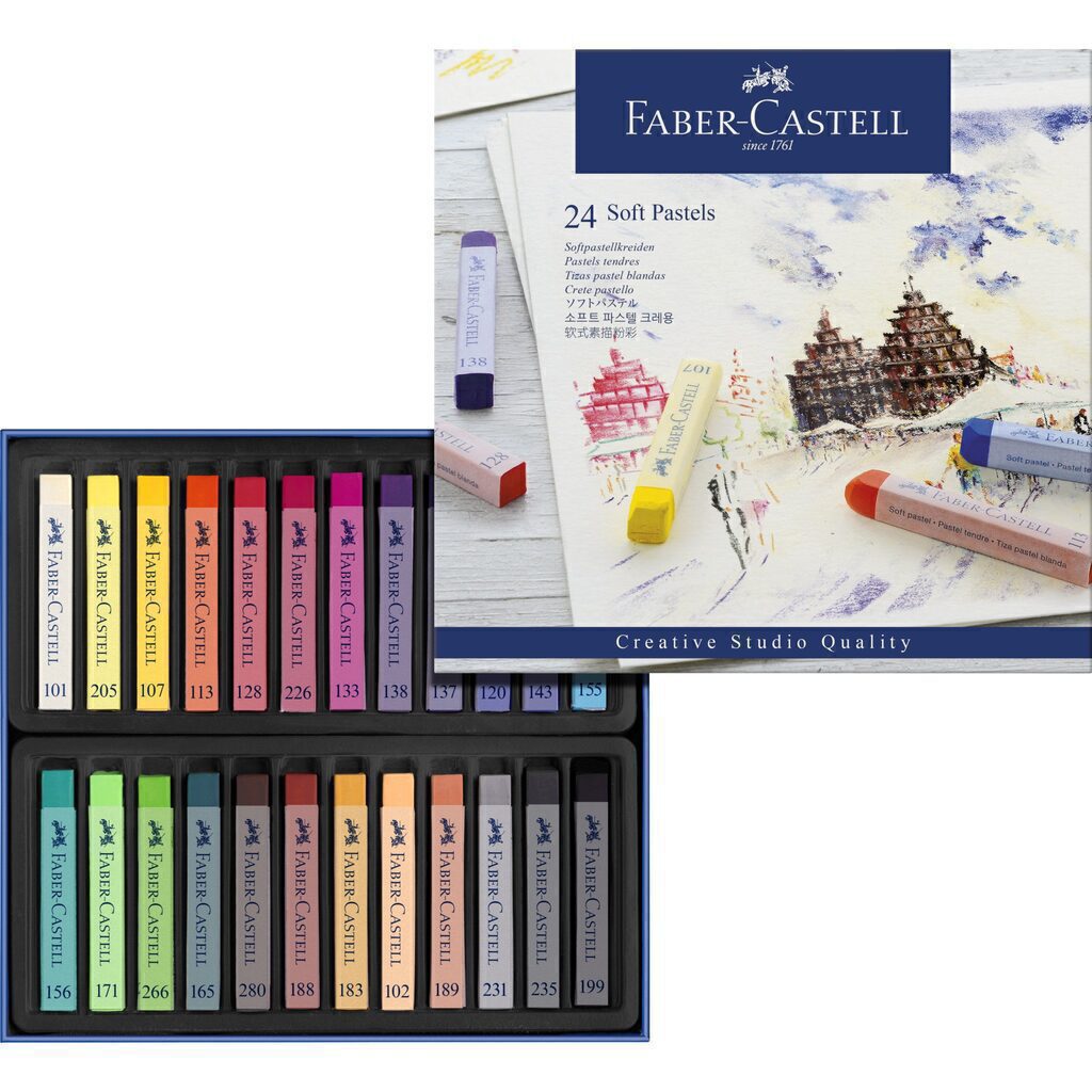 Пастель сухая, 24 цв, "Soft pastels"