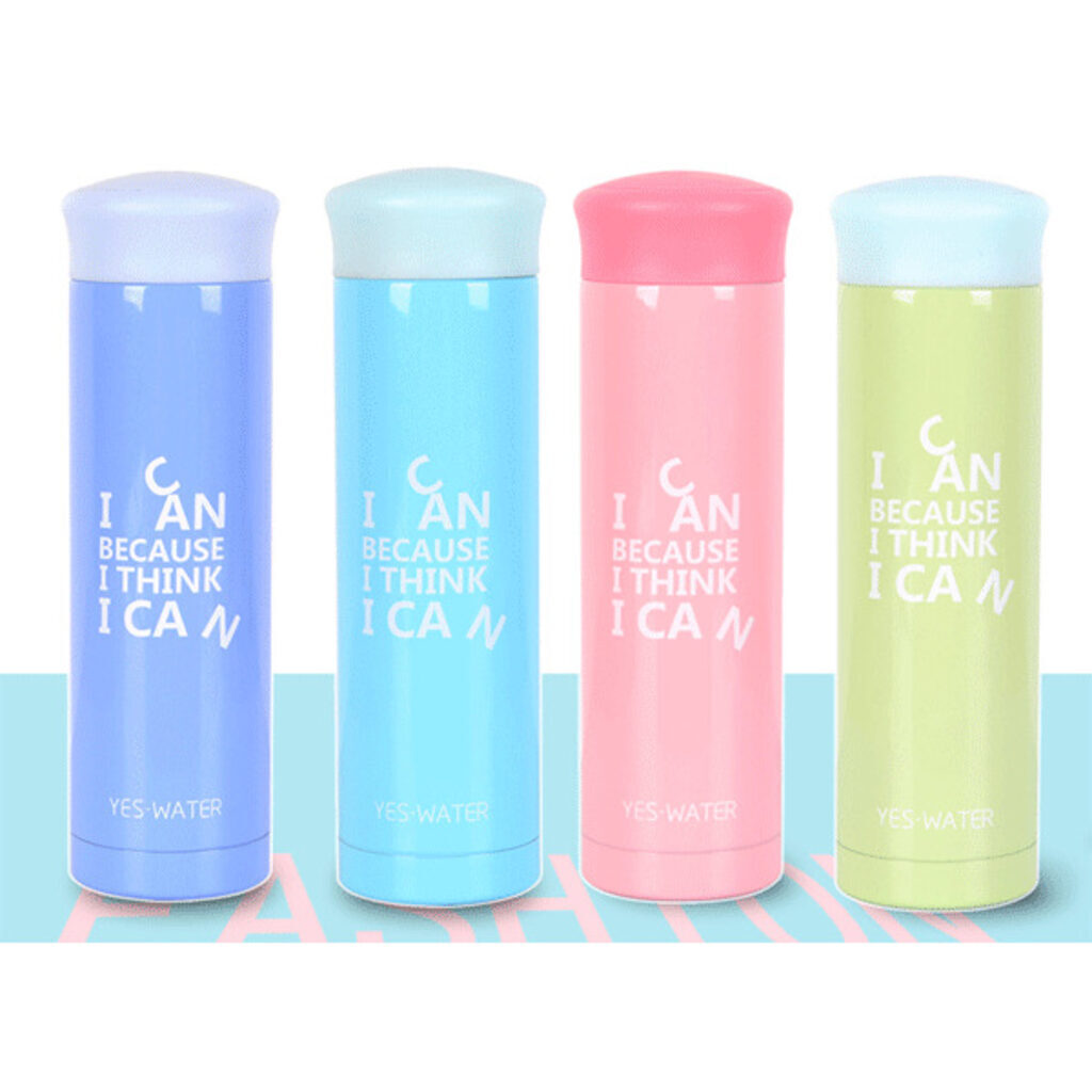 Термос "I can" 360мл, 21,2см, нержавеющая сталь, 4 дизайна