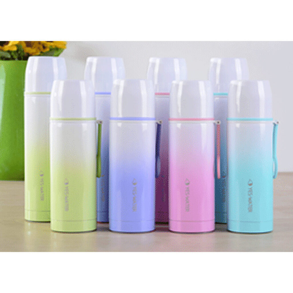 Термос "Degrade" 350мл, 21см, нержавеющая сталь, с ремешком, 4 цвета