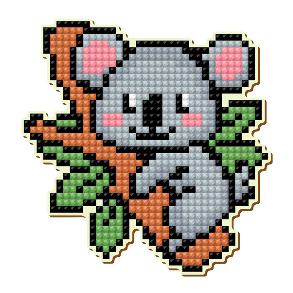 Мозаика алмазная по номерам 10*10см "Панда" НА МАГНИТЕ