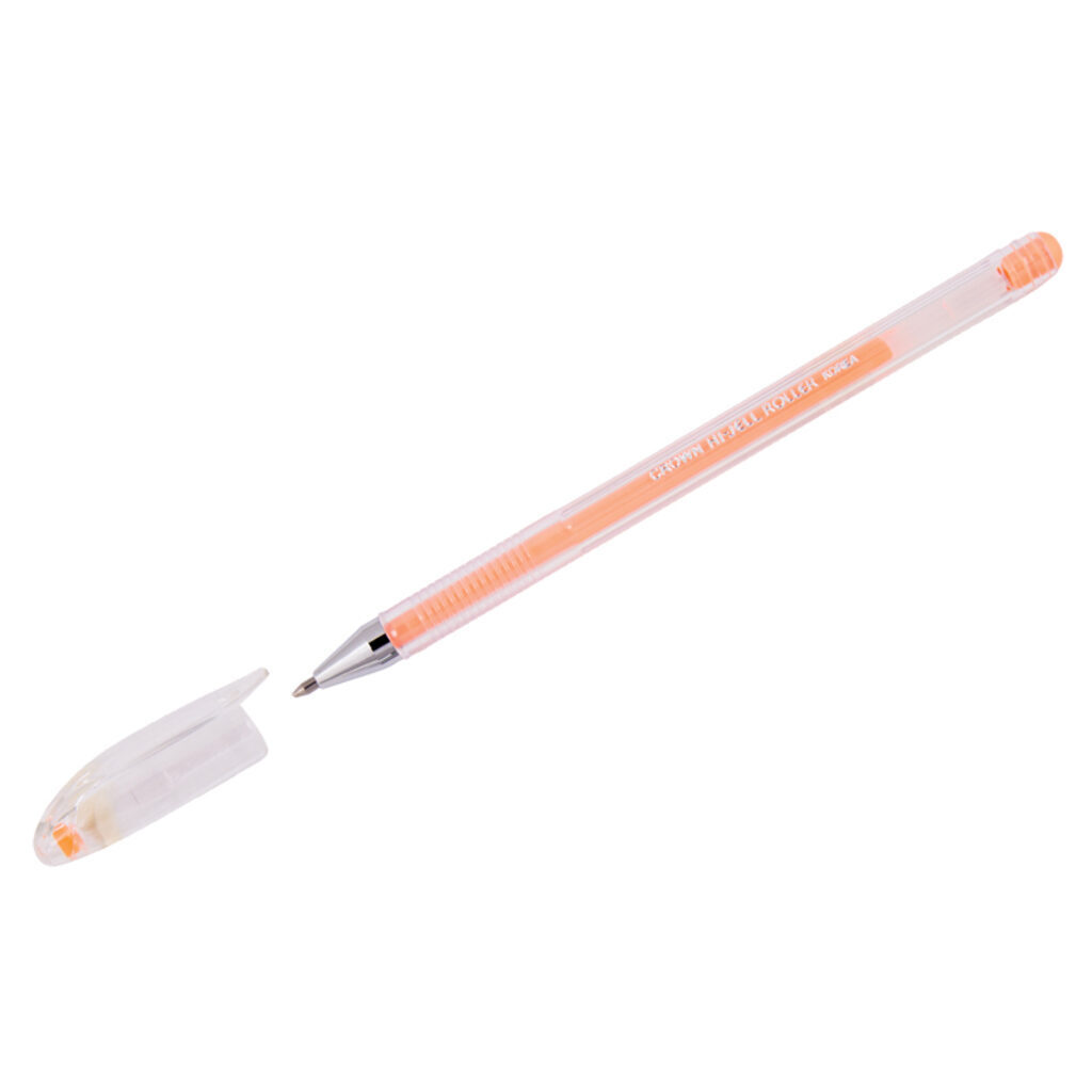 Ручка гелевая CROWN  Рastel оранжевая